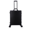Hot Selling Black Color Women Professional Trolley Aluminum Rolling Makeup Case with Lights